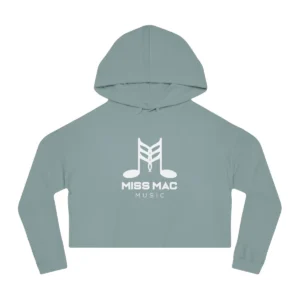 Miss Mac Cropped Hoodie in Sage, product photo 1