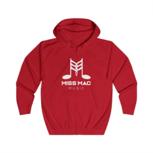 Miss Mac Zip Up in Fire Red, product photo 1